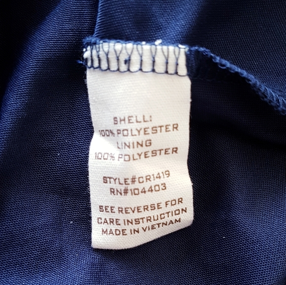 BY THE RIVER Blue & Gold Polkadot V-Neck Tiered Midi Dress - Picture 8 of 13